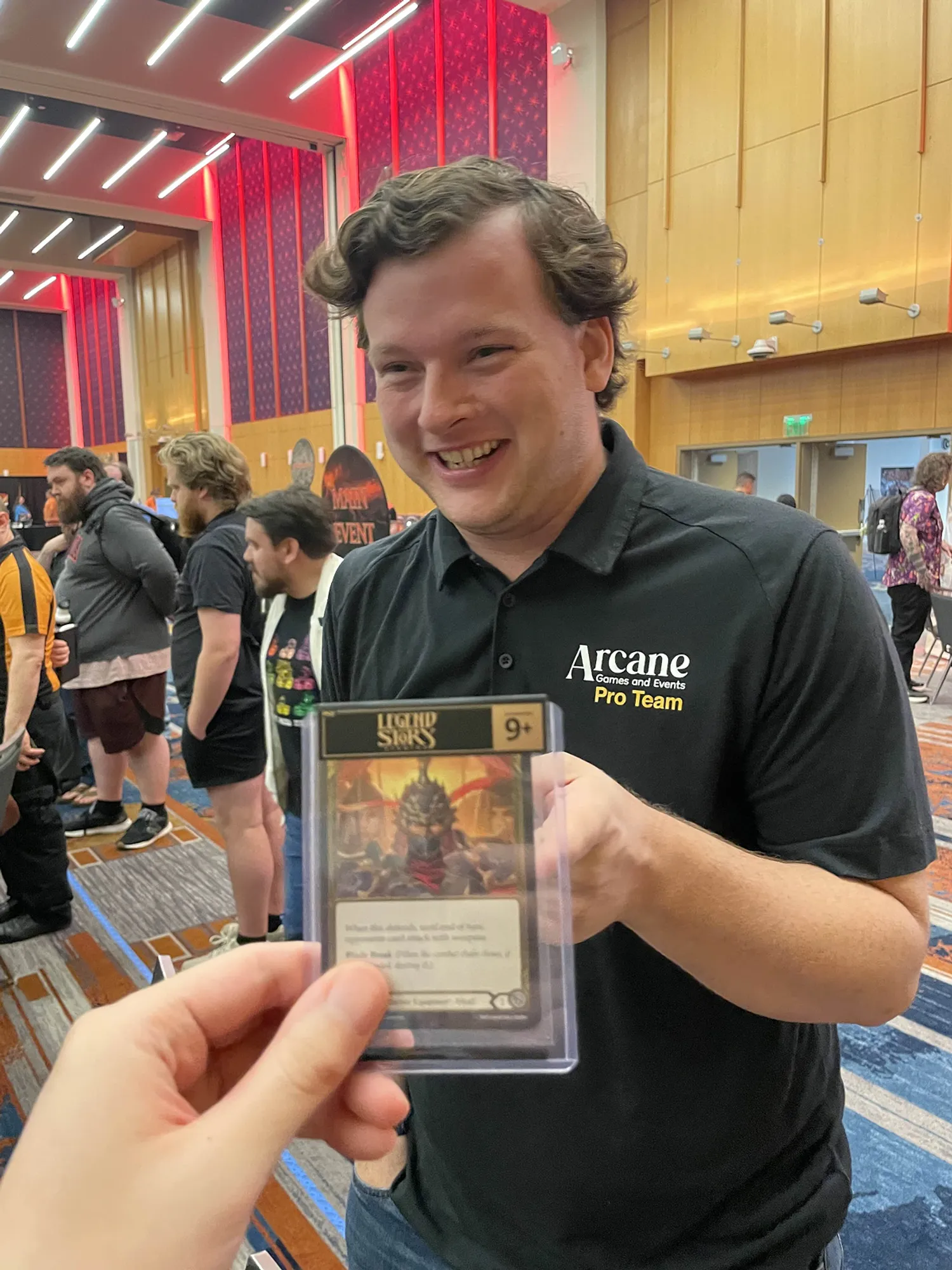 Evan with his Gold Foil Kabuto from making top 8 of Calling Memphis